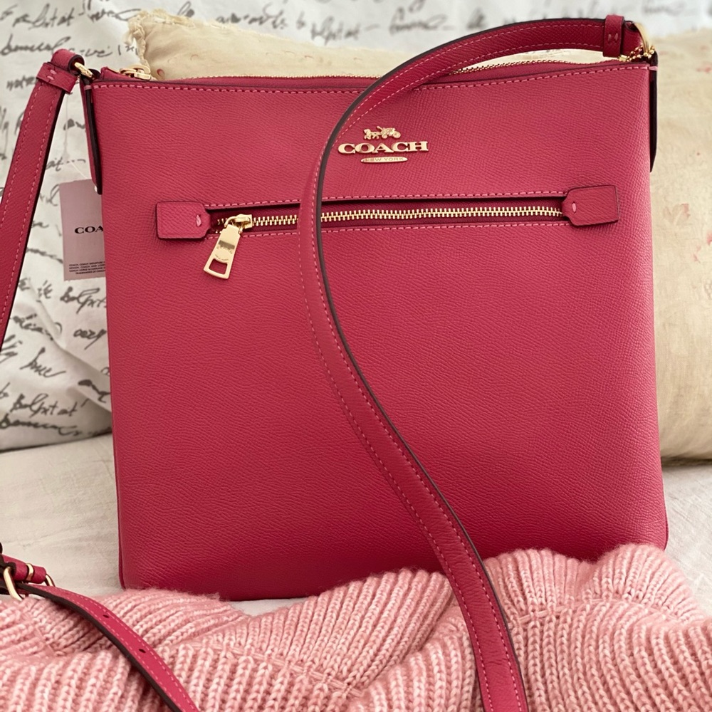 COPY - 🆕 COACH | Rowan Leather Crossbody Bag Pink Strawberry Haze
